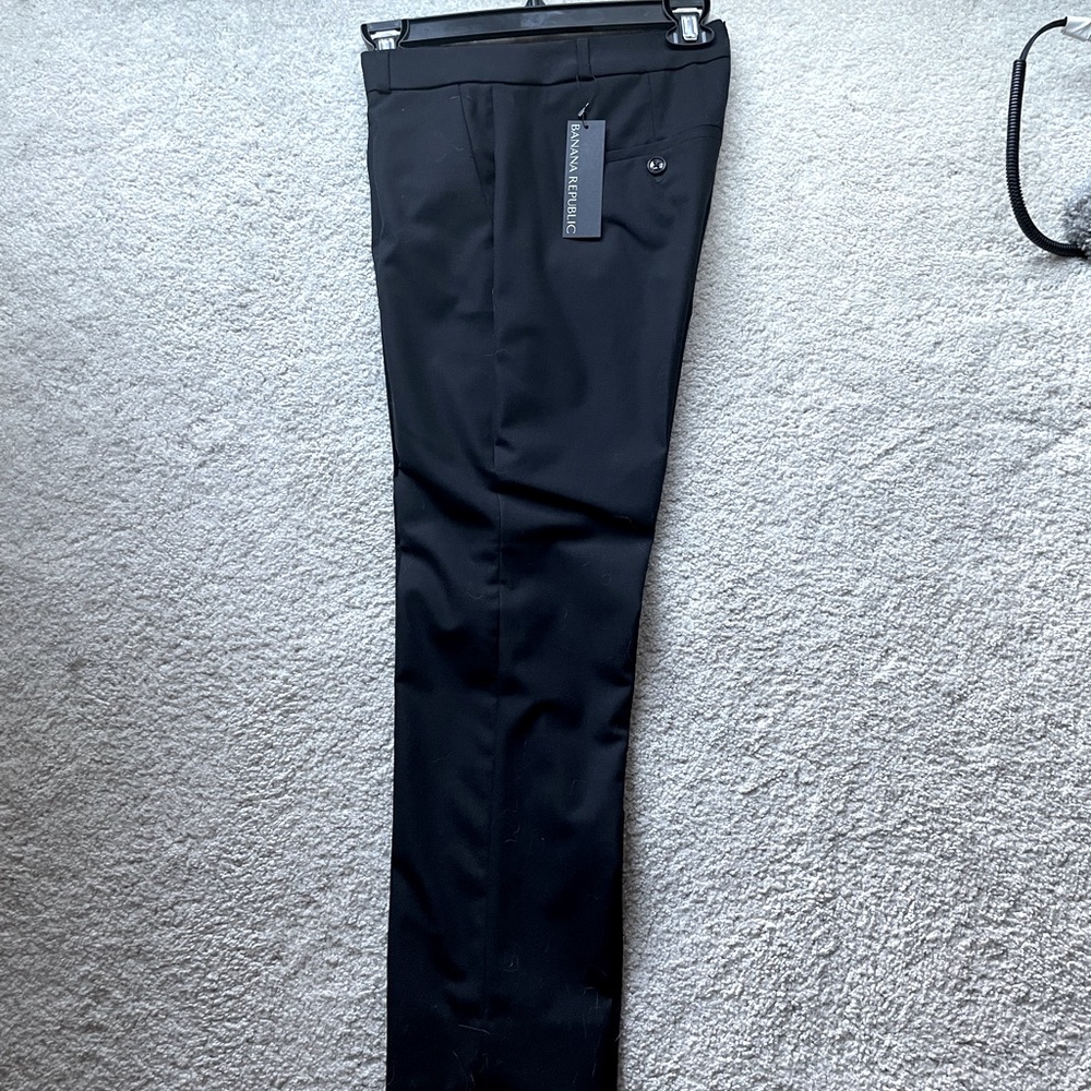 COPY - NWT Banana Republic Black Avery Trousers (Lined), Size 0P.